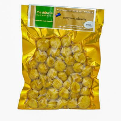 Curry Macadamias 125g